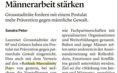 Postulat: Luzern soll Jungen- und Männerarbeit stärken